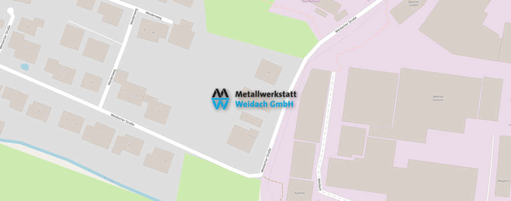 Hier finden Sie uns - Metallwerkstatt Weidach GmbH